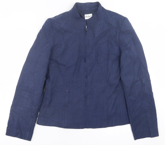 Select Womens Blue   Jacket Blazer Size 12  Zip