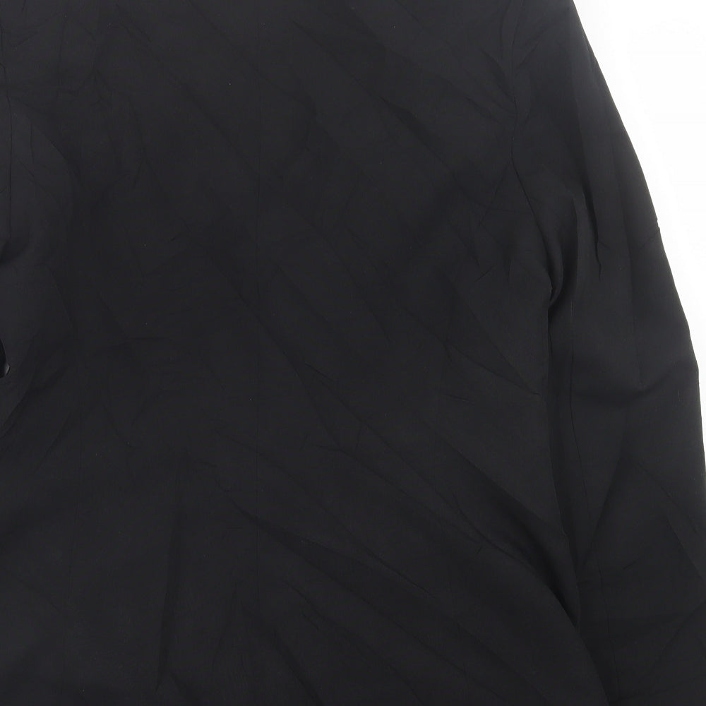 Essentials Womens Black   Jacket Blazer Size 14  Button
