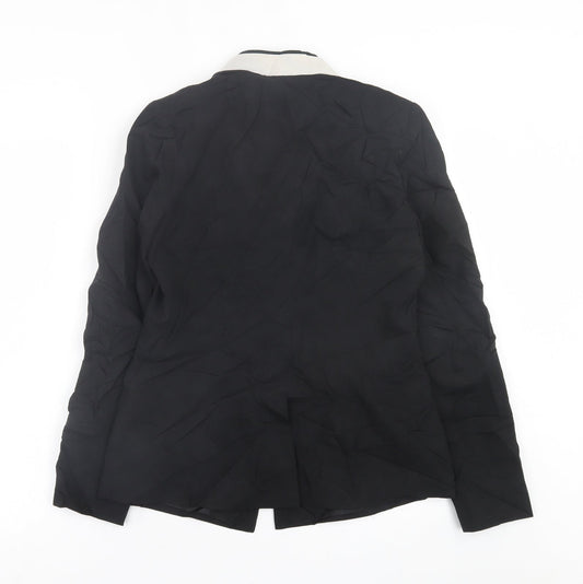 Dorothy Perkins Womens Black   Jacket Blazer Size 12  Hook & Eye