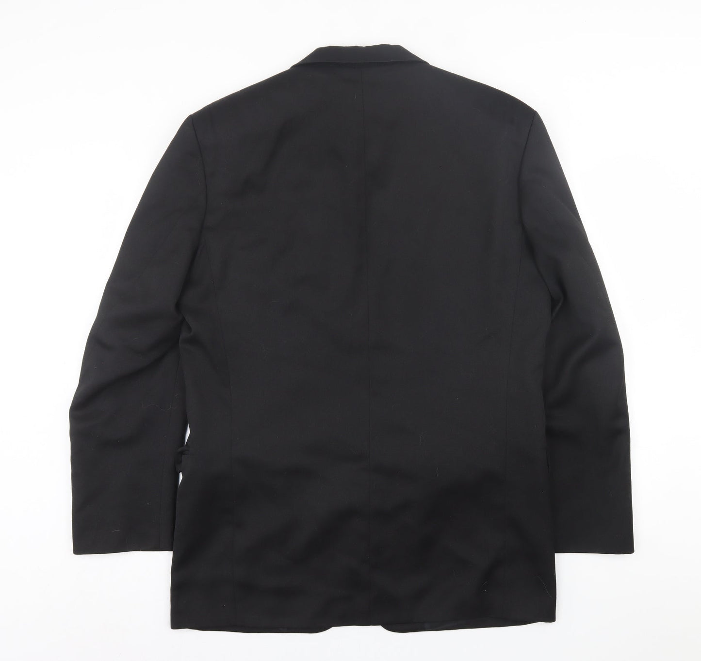 Burton Mens Black  Viscose Jacket Suit Jacket Size 40