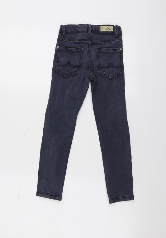 Mayoral Girls Blue  Cotton Skinny Jeans Size 6 Years  Regular