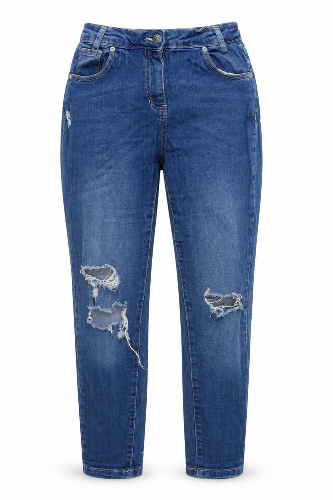 Parisian Womens Blue  Cotton Straight Jeans Size 8 L27 in Regular Zip