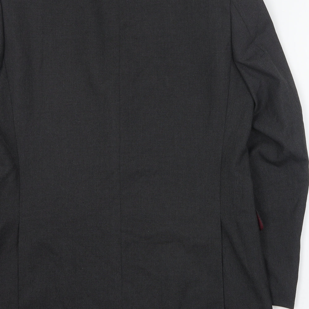 Marks and Spencer Mens Grey  Polyester Jacket Suit Jacket Size L