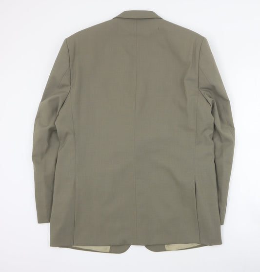 Skopes Mens Green  Polyester Jacket Suit Jacket Size L