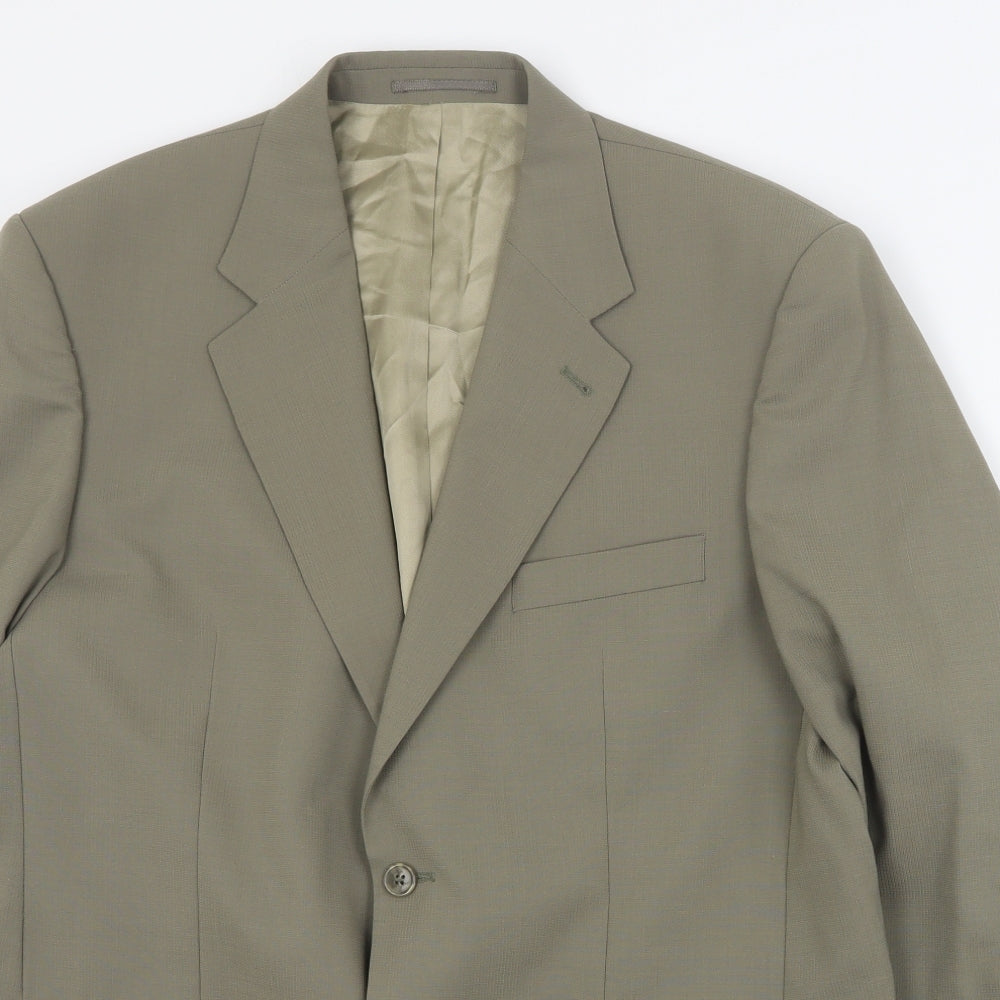 Skopes Mens Green  Polyester Jacket Suit Jacket Size L