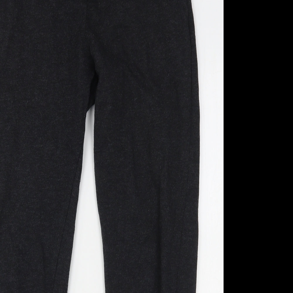 H&M Womens Grey  Cotton Sweatpants Trousers Size S L29 in Regular Snap