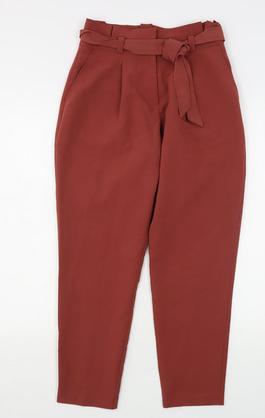 New Look Womens Pink  Polyester Trousers  Size 6 L28 in Regular