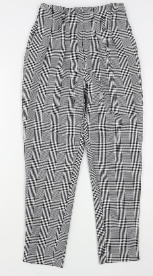 New Look Womens Multicoloured Houndstooth Polyester Trousers  Size 6 L28 in Regular