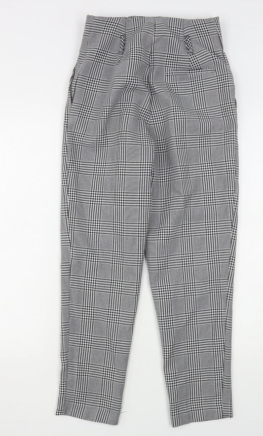 New Look Womens Multicoloured Houndstooth Polyester Trousers  Size 6 L28 in Regular