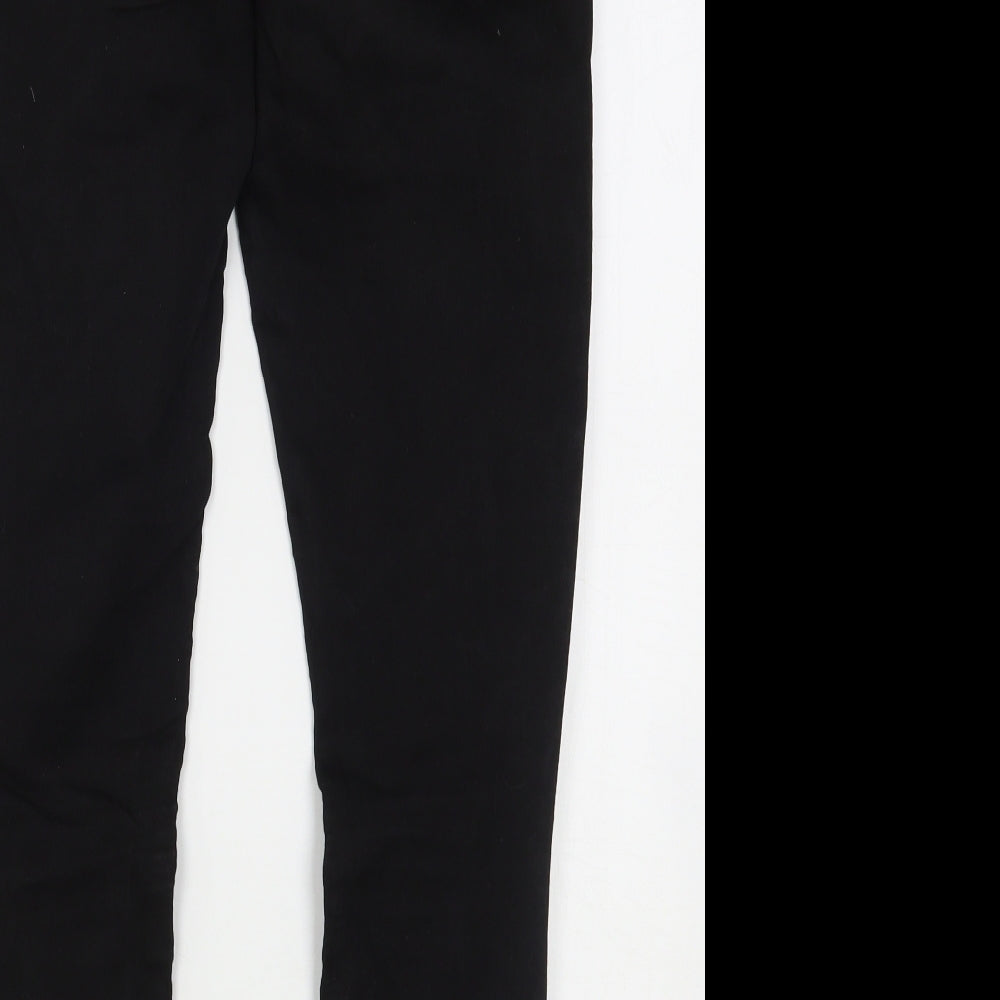 Denim & Co. Womens Black  Cotton Skinny Jeans Size 12 L28 in Regular