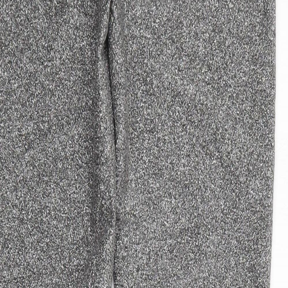 H&M Womens Black  Polyester Jegging Trousers Size 10 L28 in Regular