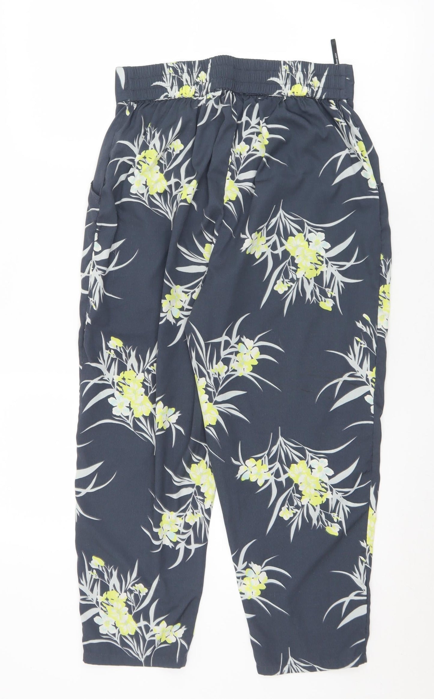 VERO MODA Womens Multicoloured Floral Polyester Harem Trousers Size S L22 in Regular