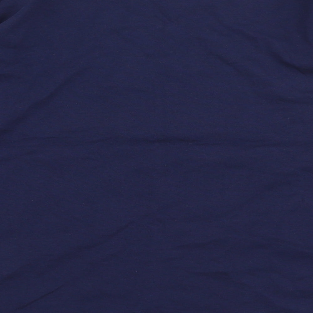 TU Girls Blue  100% Cotton Jersey T-Shirt Size 12 Years Round Neck Pullover - Unicorn