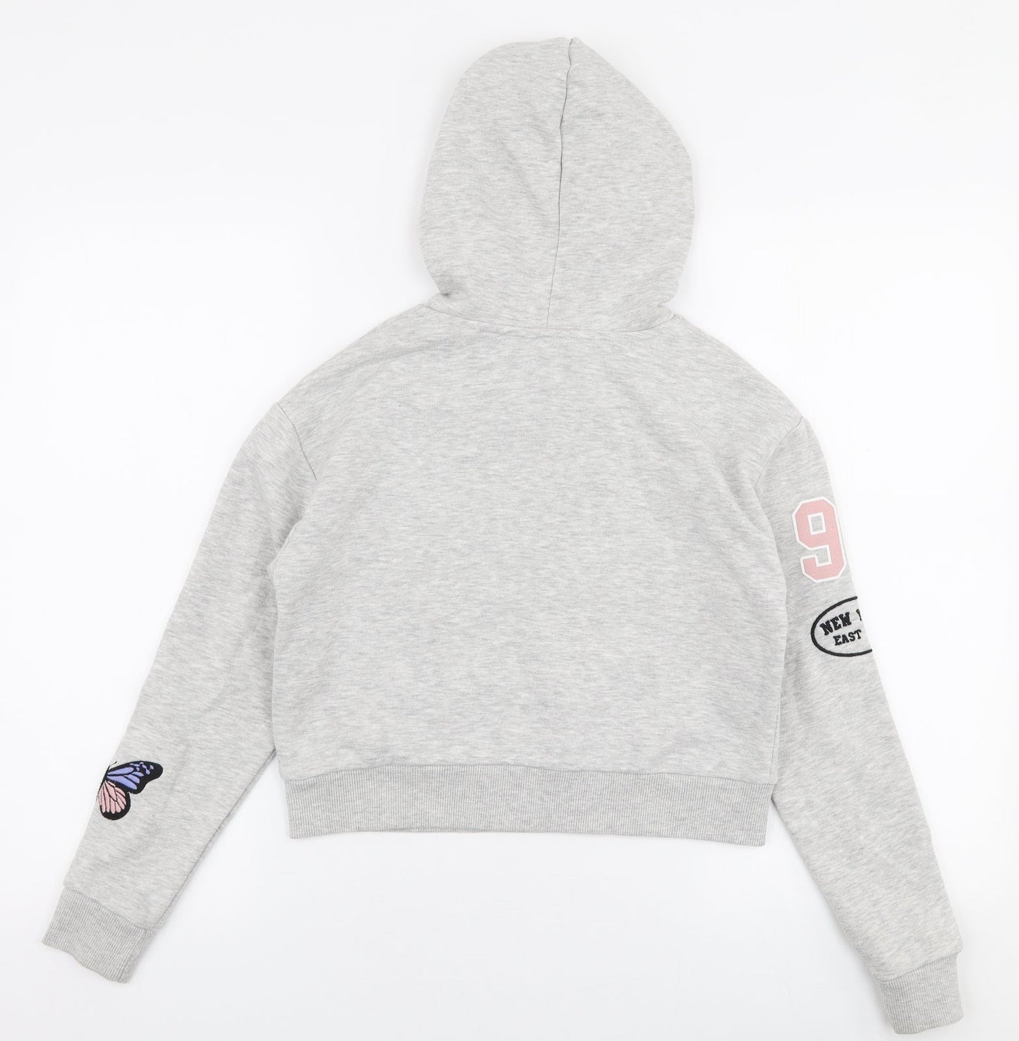 Preworn Womens Grey  Polyester Pullover Hoodie Size XS  Pullover - Boston