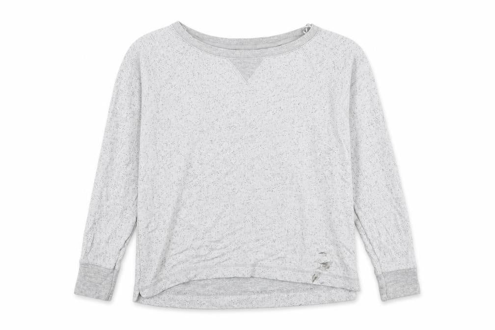 John Lewis Womens Grey Round Neck  Viscose Pullover Jumper Size 14