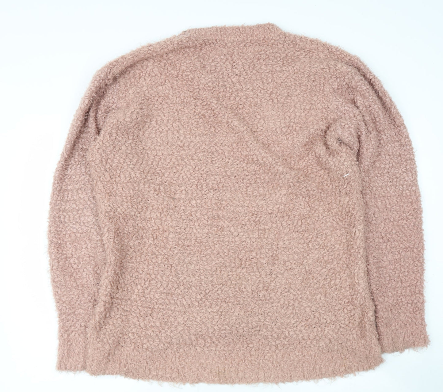 AKD WEST Womens Pink Round Neck  Acrylic Pullover Jumper Size 14