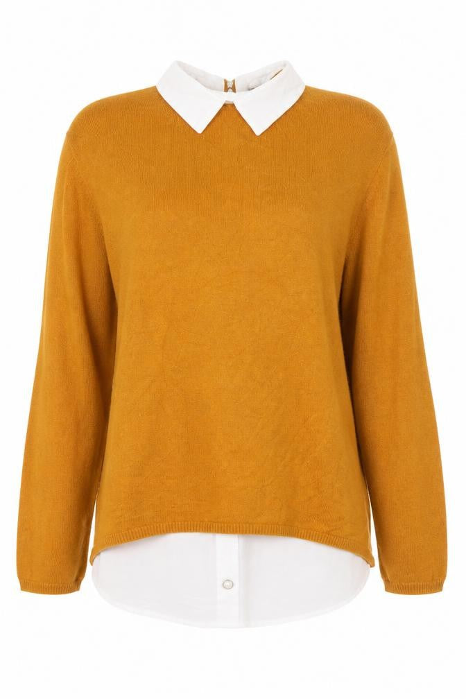 NEWLOOK Womens Beige  Viscose Basic Blouse Size 10 Collared