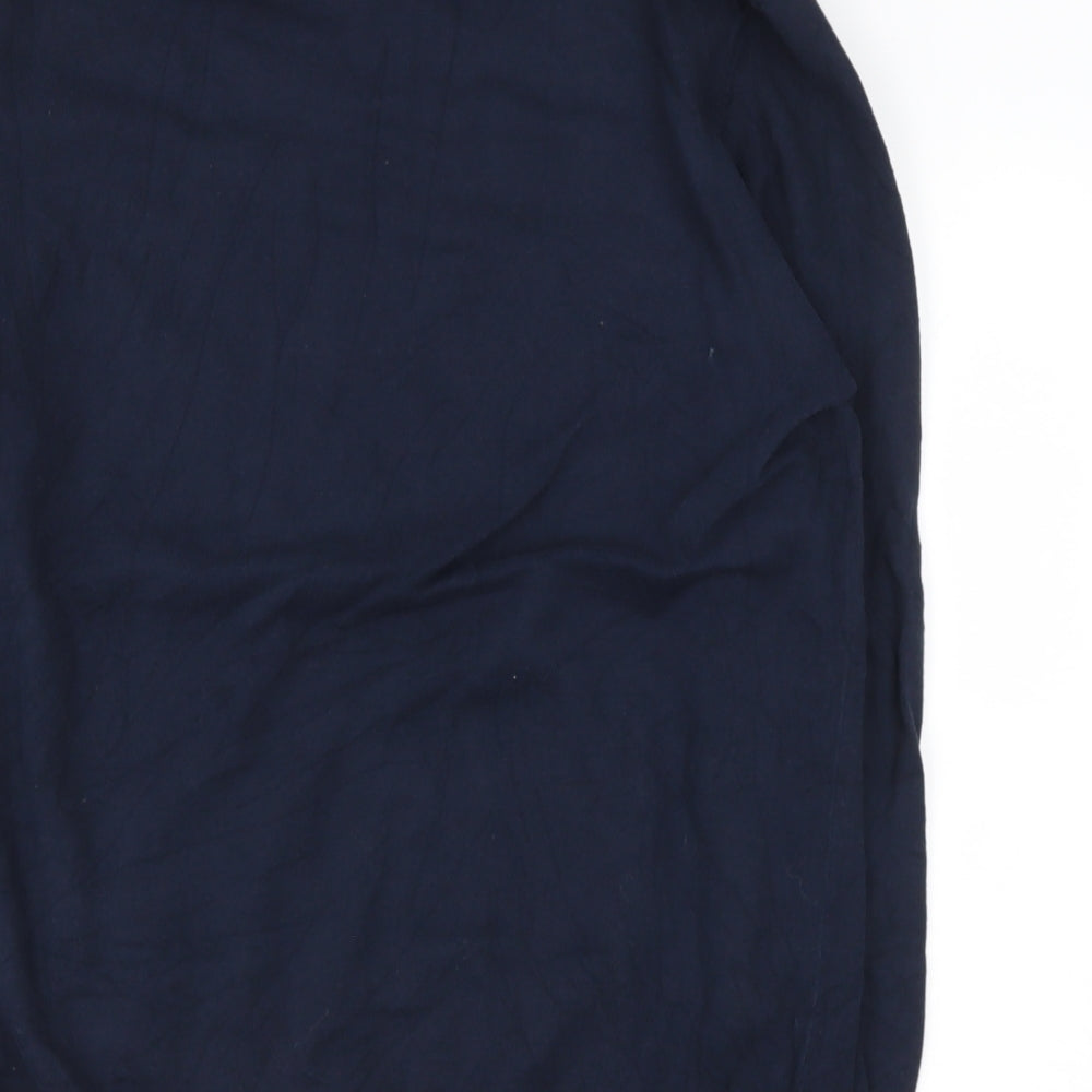 Very Womens Blue V-Neck  Cotton Pullover Jumper Size L