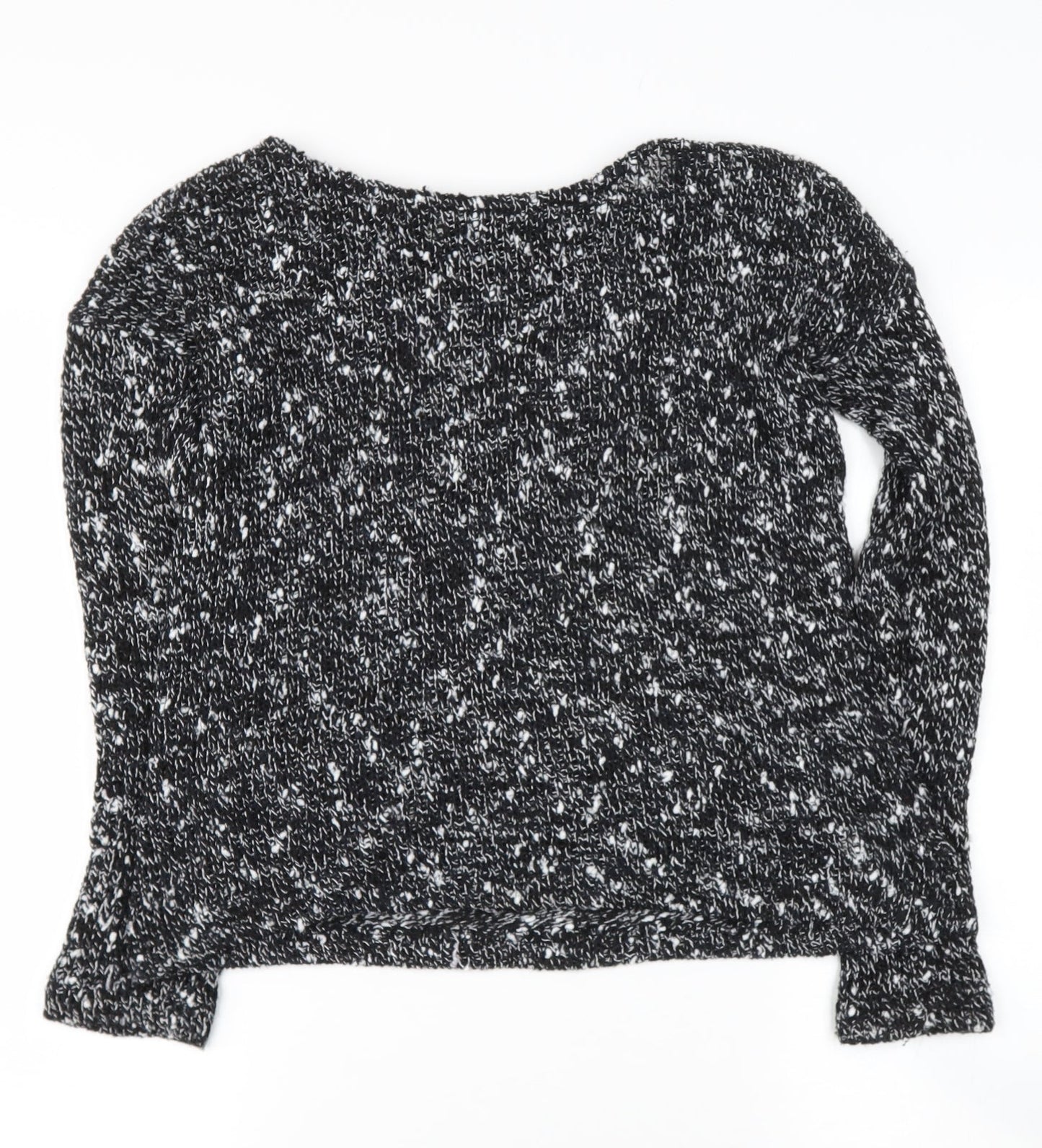 Zara Womens Black Round Neck  Polyester Pullover Jumper Size S