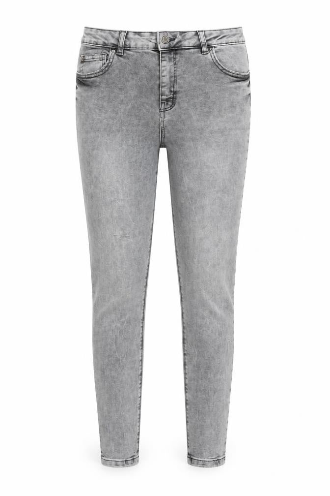 DENIM AND CO Womens Grey  Cotton Skinny Jeans Size 14 L28 in Regular