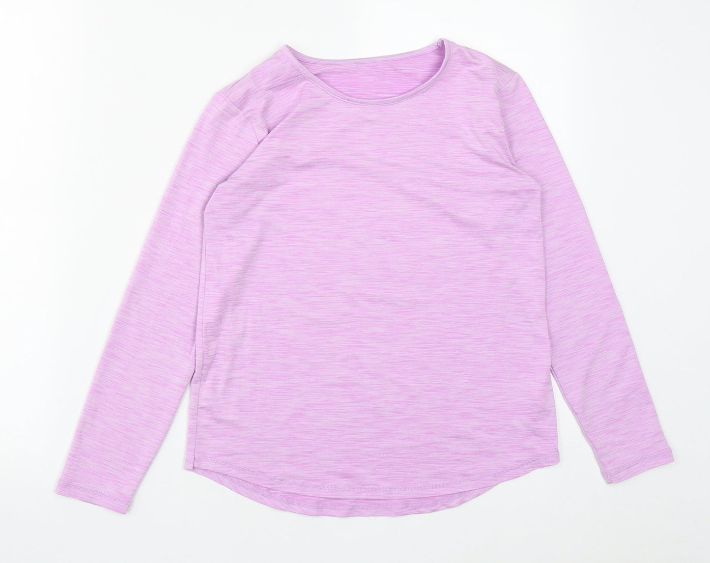 Dunnes Girls Purple  Polyester Basic Casual Size 10-11 Years Round Neck