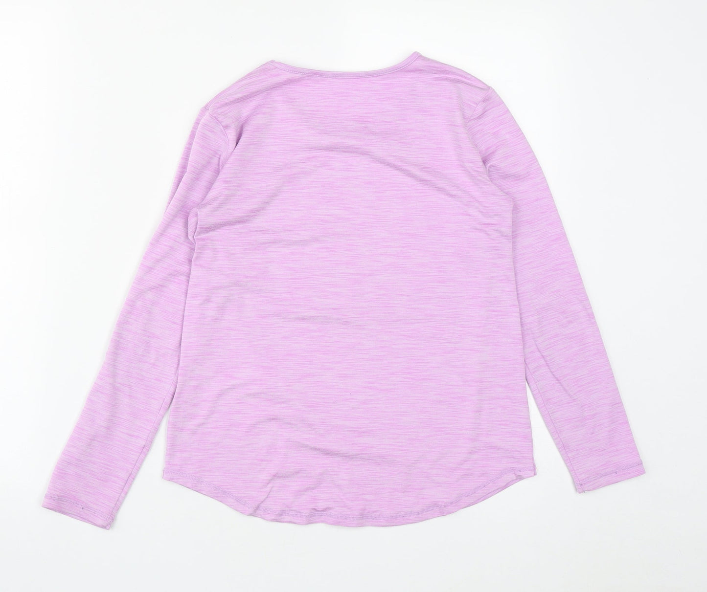 Dunnes Girls Purple  Polyester Basic Casual Size 10-11 Years Round Neck