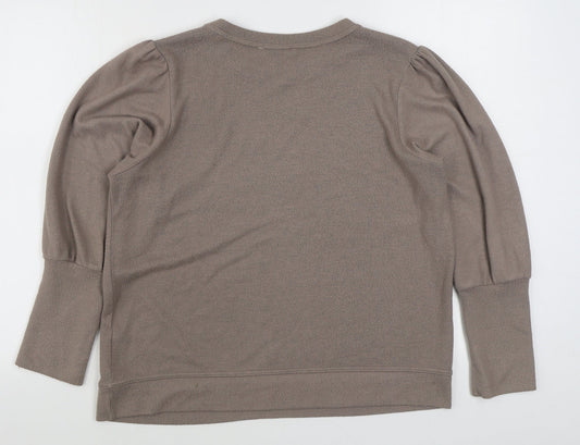 George Womens Brown  Viscose Pullover Sweatshirt Size L  Pullover