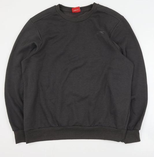 Slazenger Womens Grey  Polyester Pullover Sweatshirt Size L  Pullover
