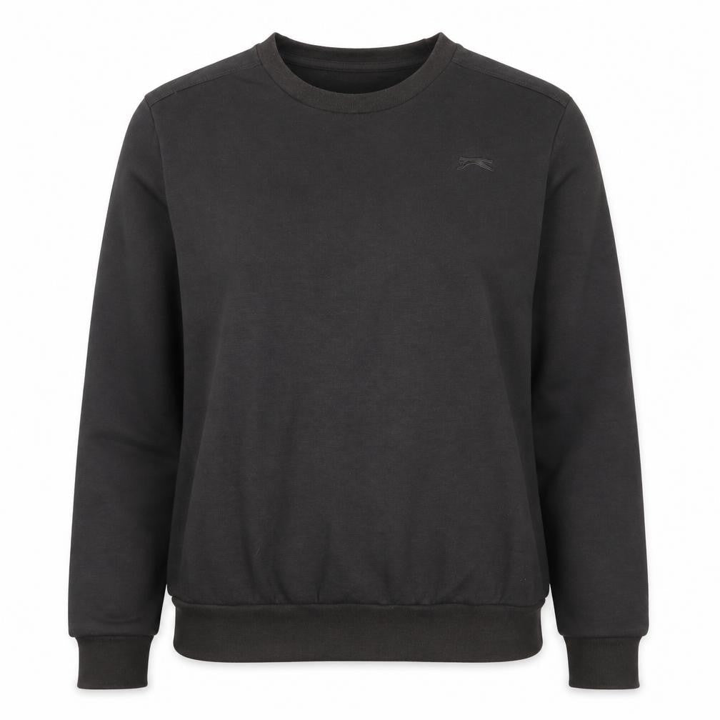 Womens UK L Regular Slazenger Grey Pullover Sweatshirt