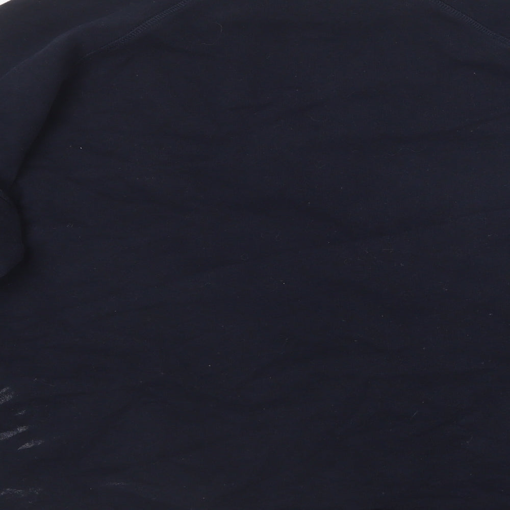 River Island Womens Blue Round Neck  Cotton Pullover Jumper Size M