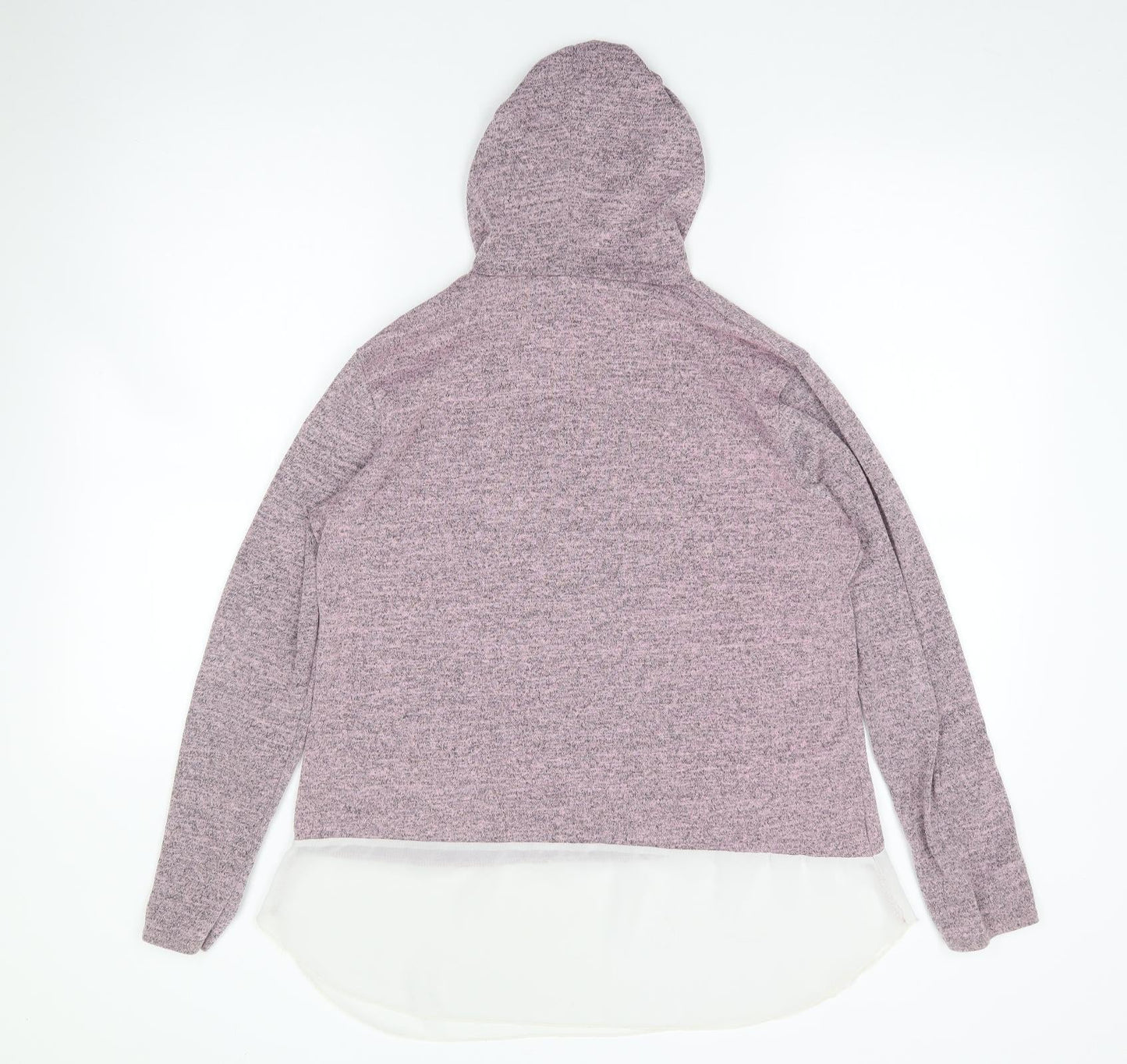Ayanapa Womens Purple  Viscose Pullover Hoodie Size S  Pullover