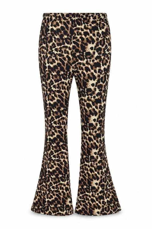 SheIn Womens Brown Animal Print Polyester Jogger Leggings Size 6 L30 in   - Flares