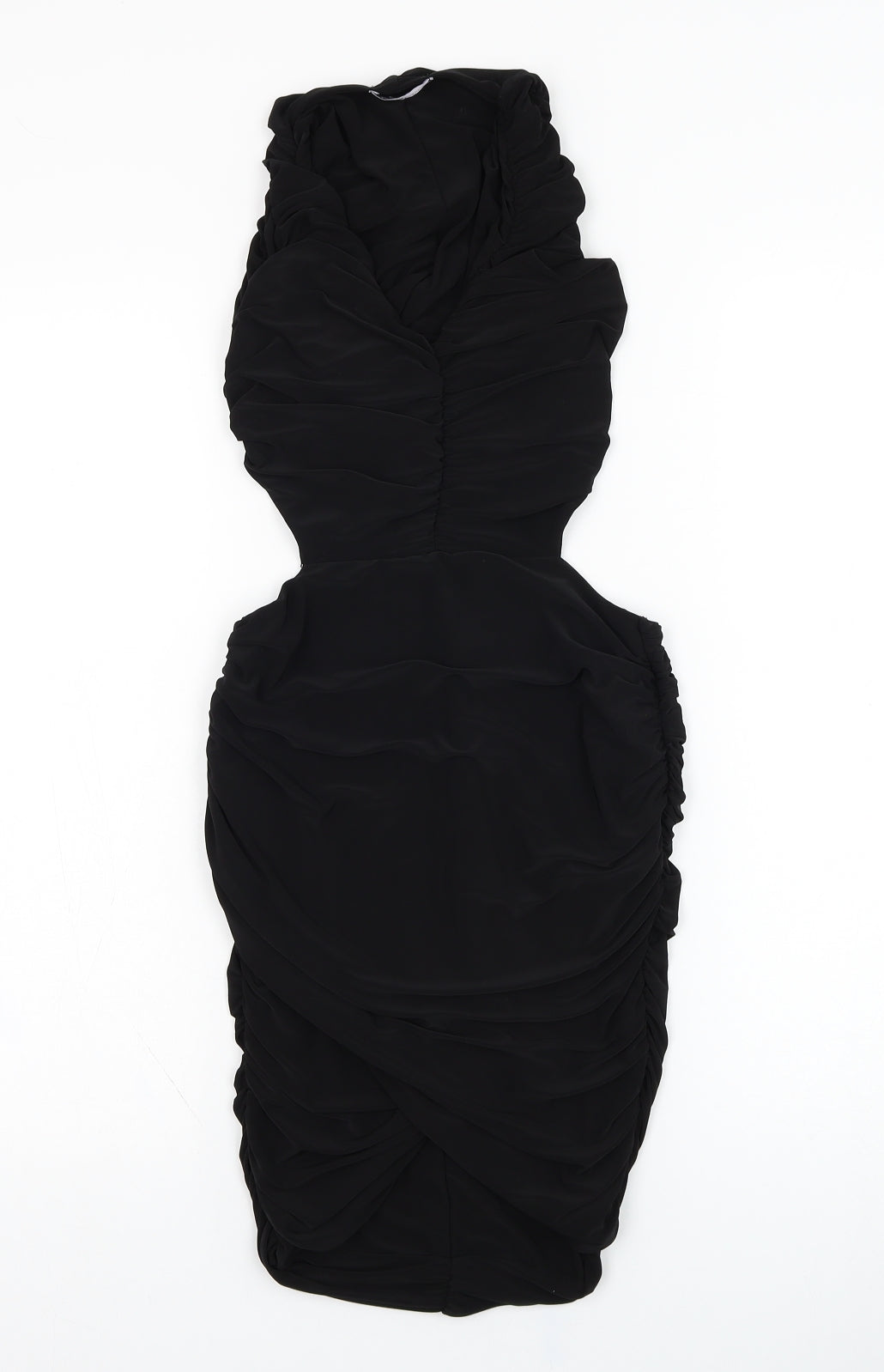 Stylewise Womens Black  Polyester Pencil Dress  Size 8  V-Neck Pullover