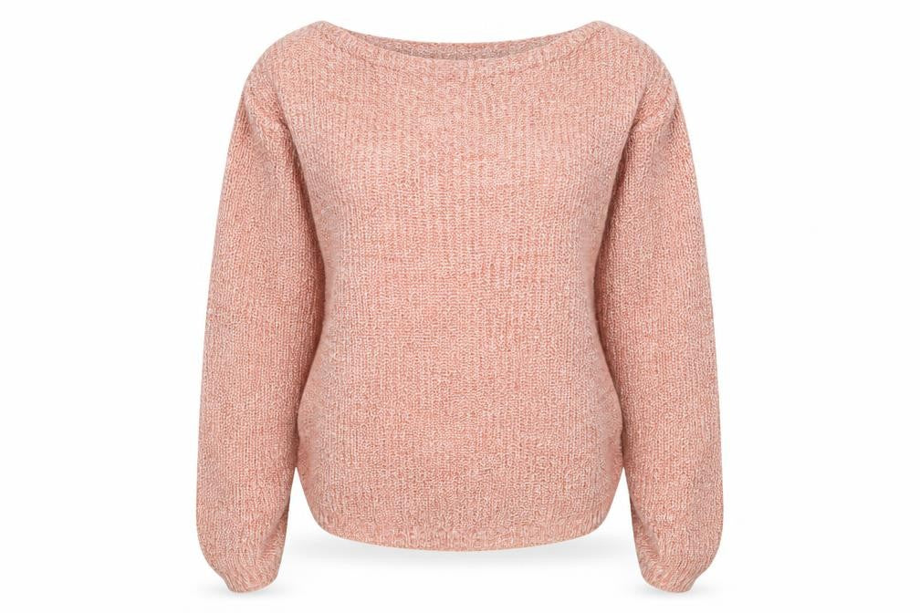 Marks and Spencer Womens Red Round Neck  Cotton Pullover Jumper Size S