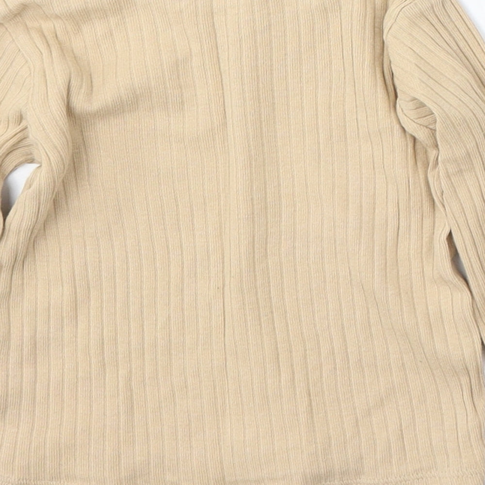 George Boys Beige  Cotton Pullover Jumper Size 6-9 Months