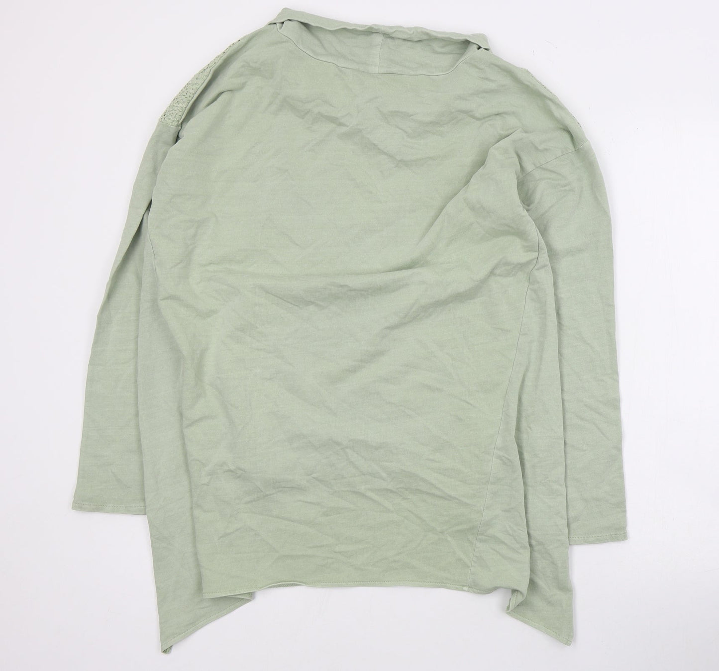 Preworn Womens Green  Cotton Pullover Sweatshirt Size M  Pullover