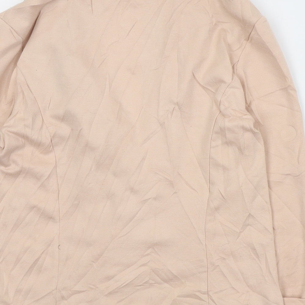 New Look Womens Pink   Jacket Blazer Size 12  Button