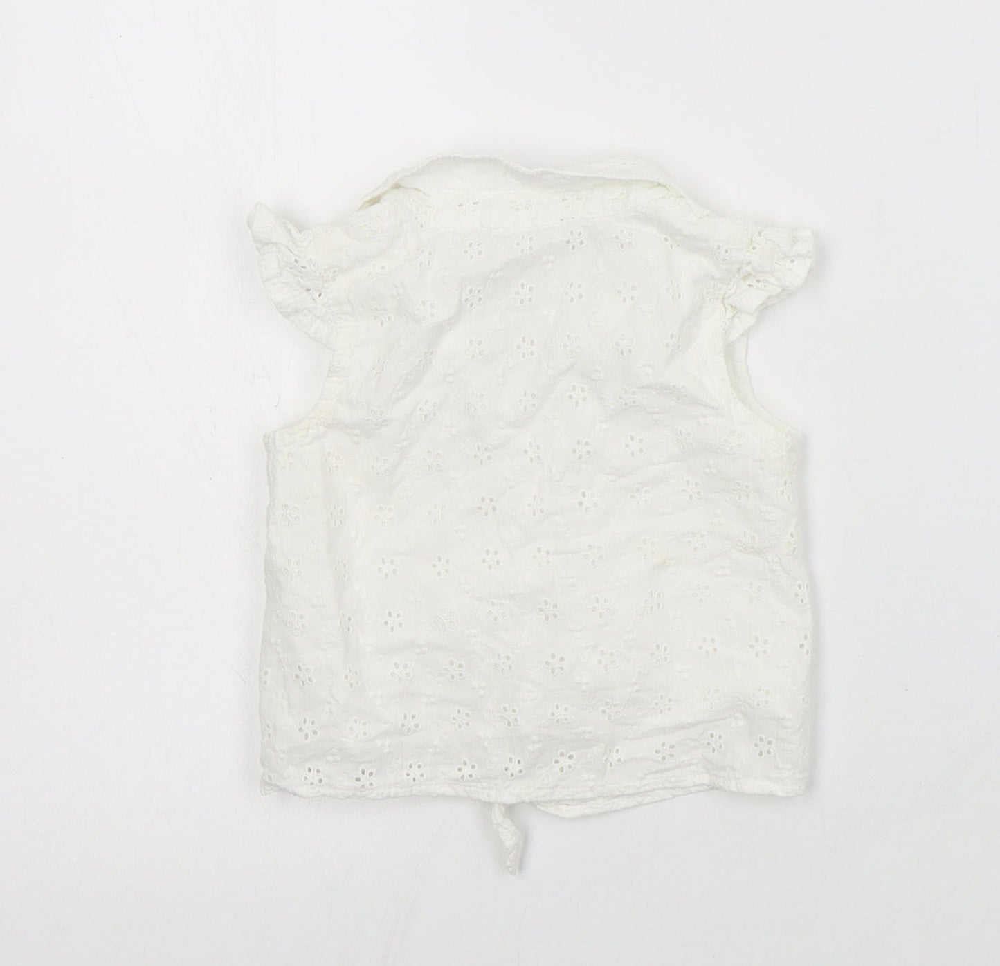 Primark Baby White  Cotton Basic Button-Up Size 12-18 Months Collared Button