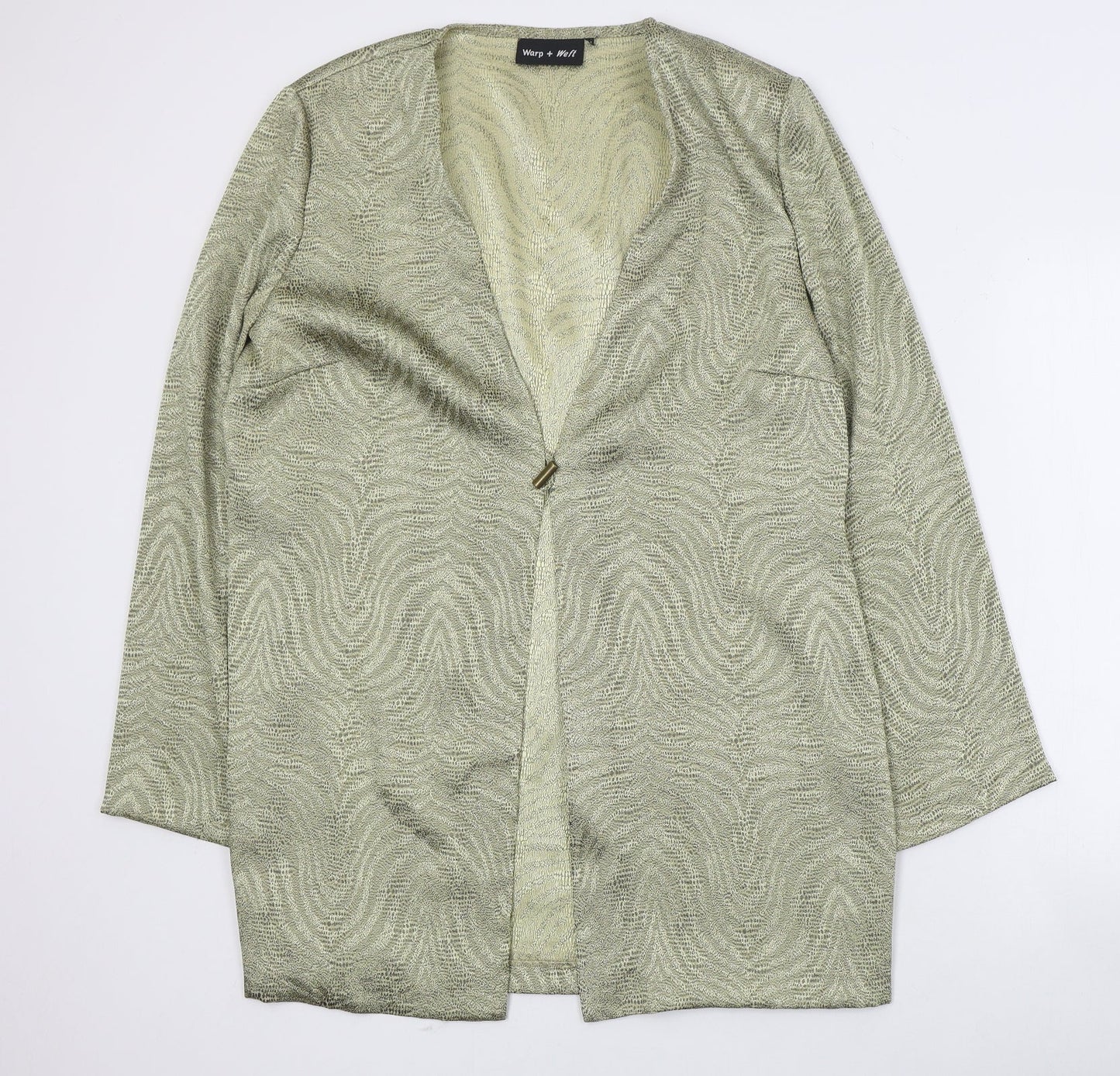 Warp & Weft Womens Gold   Jacket Coat Size 18  Button