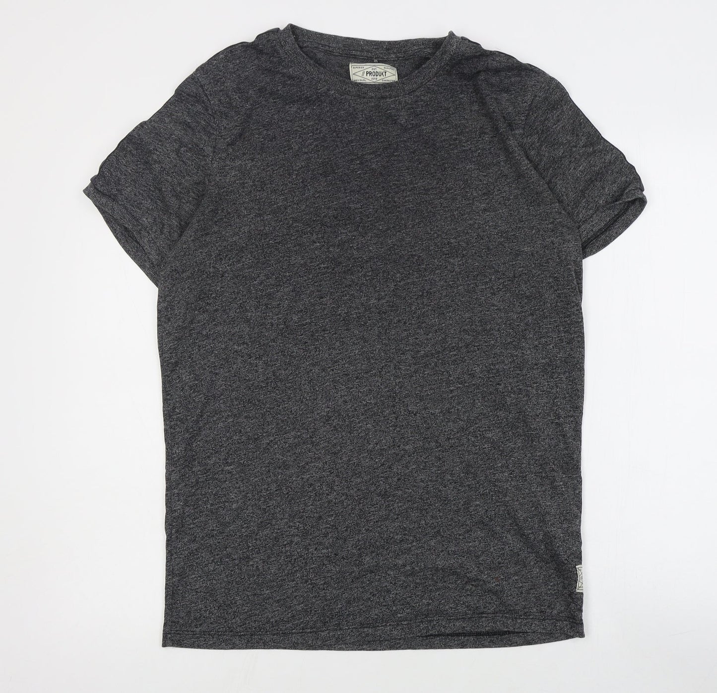 Produkt Mens Grey  Cotton  T-Shirt Size S Crew Neck