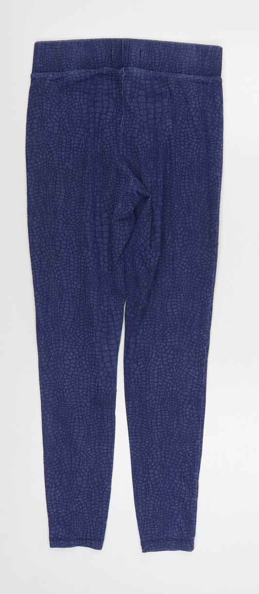 Marks and Spencer Womens Blue  Polyester Jegging Jeans Size 10 L28 in Regular