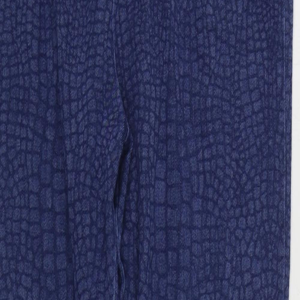 Marks and Spencer Womens Blue  Polyester Jegging Jeans Size 10 L28 in Regular
