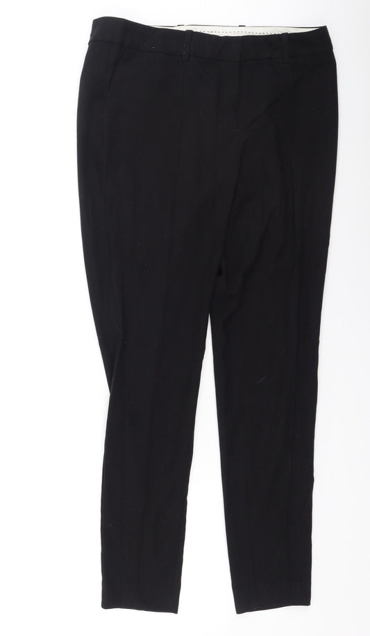 NEXT Womens Black  Polyester Dress Pants Trousers Size 10 L25 in Regular