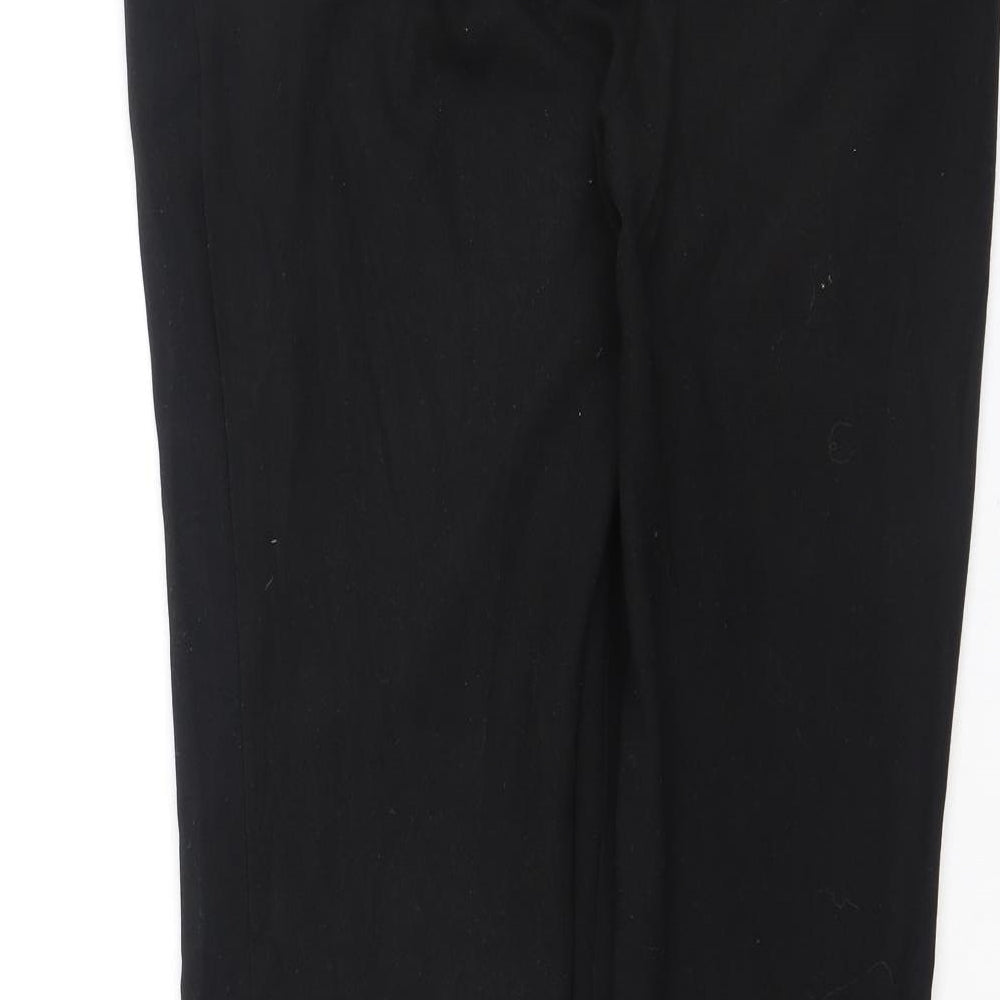 NEXT Womens Black  Polyester Dress Pants Trousers Size 10 L25 in Regular