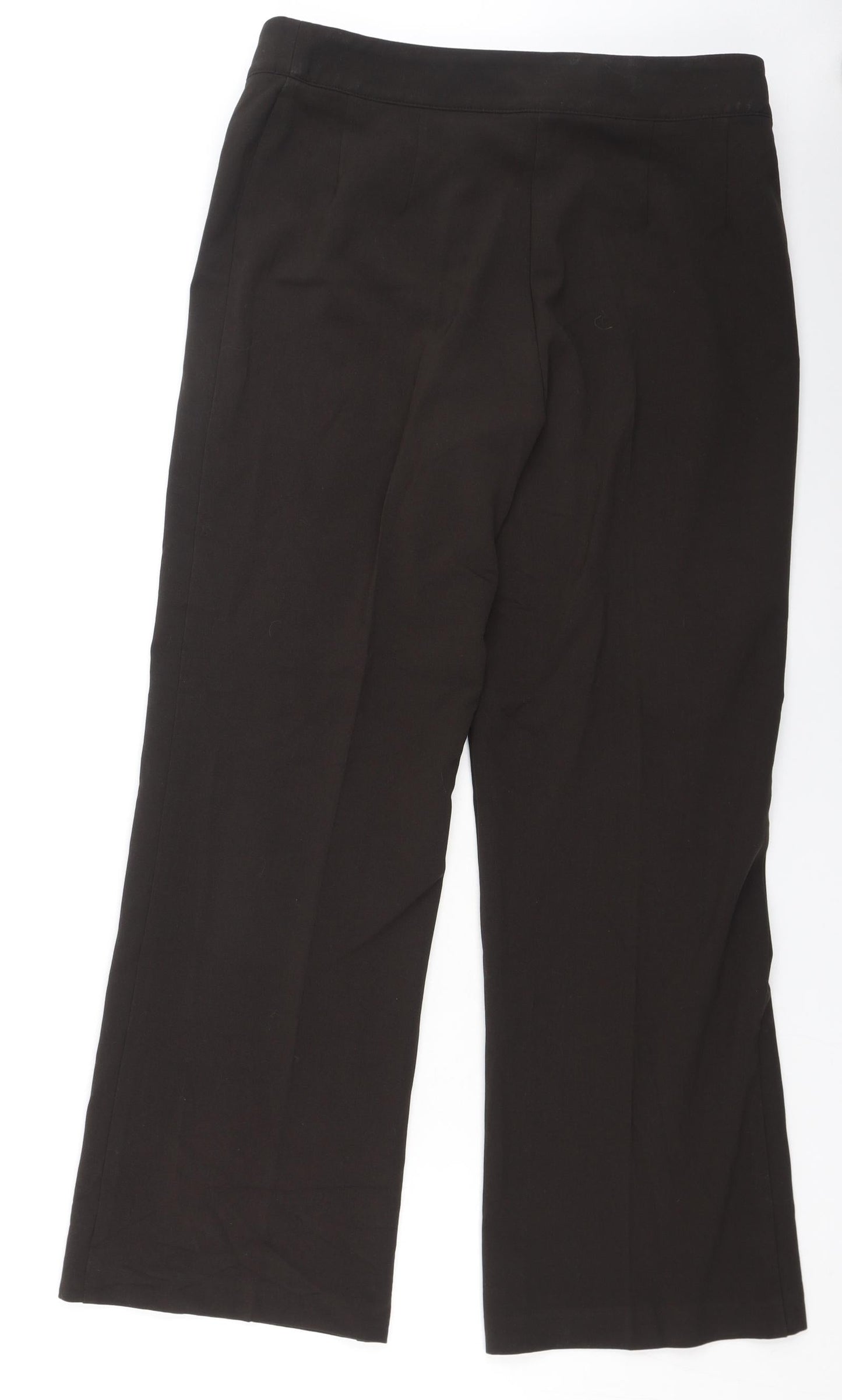 Sarah Hamilton Womens Green  Polyester Trousers  Size 12 L26.5 in Regular