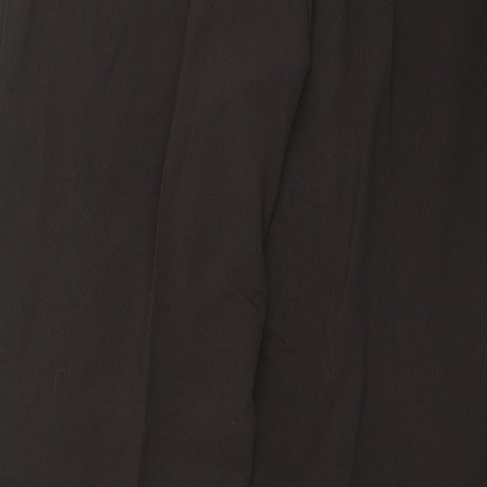 Sarah Hamilton Womens Green  Polyester Trousers  Size 12 L26.5 in Regular