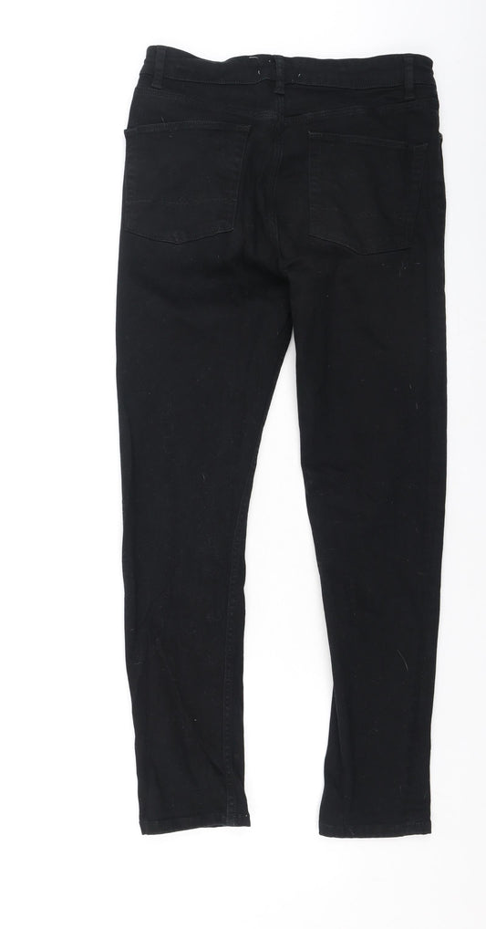 ASOS Womens Black  Cotton Skinny Jeans Size 30 L30 in Regular