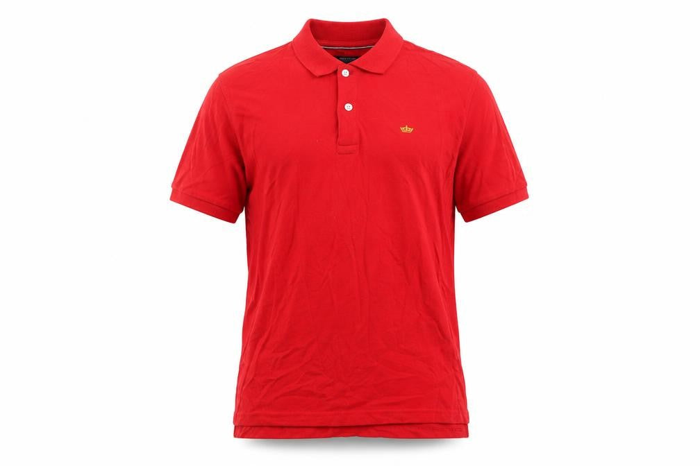 Industrialize  Mens Red  Cotton  Polo Size L Collared