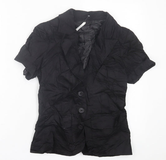 Miss Posh Womens Black   Jacket Blazer Size 12  Button
