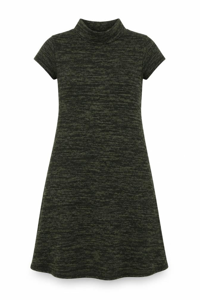Select Womens Green  Polyester A-Line  Size 6  Mock Neck Pullover